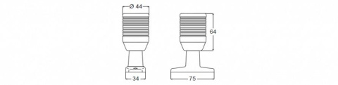 2LT 995 002-131 Lampa kotwiczna 360 stopni 2MM (biała obudowa) 2LT 995 002-131 Lampa kotwiczna 360 stopni 2MM (biała obudowa)