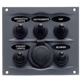 Panel wodoodporny 900-5WPS (5 przełączników + gniazdo zapalniczki)