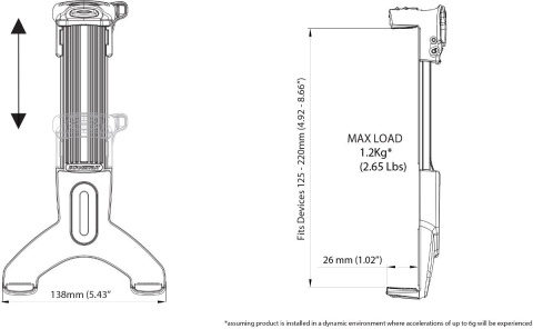 RL-508 klamra na tablet ROKK Mini RL-508 klamra na tablet ROKK Mini