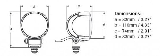 1GO 996 276-471 Lampa oświetlenia pokładu serii 70 M70.3 biała obudowa 1GO 996 276-471 Lampa oświetlenia pokładu serii 70 M70.3 biała obudowa