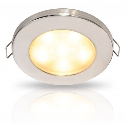 2JA 980 940-312 Lampa EuroLED 95, biała ciepła z polerowaną obręczą z nierdzewnej stali, z zaciskami, niskoprofilowa, ośw. w dół 2JA 980 940-312 Lampa EuroLED 95, biała ciepła z polerowaną obręczą z nierdzewnej stali, z zaciskami, niskoprofilowa, ośw. w dół