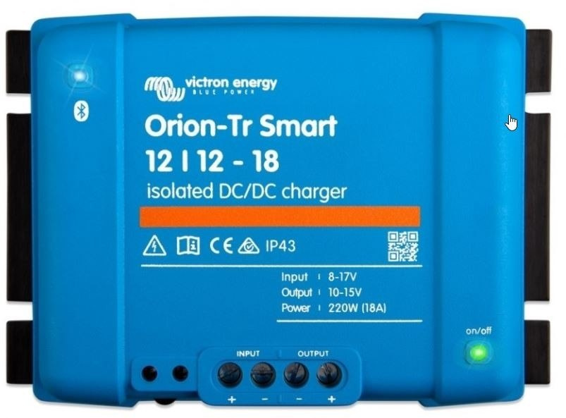 ORI121222120 Izolowana ładowarka DC-DC Orion-Tr Smart 12/12-18A (220W) ORI121222120 Izolowana ładowarka DC-DC Orion-Tr Smart 12/12-18A (220W)