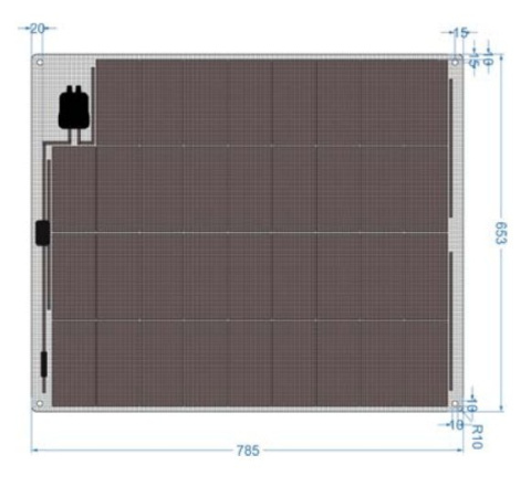 Panel fotowoltaiczny Activesol Ultra ASOLU-75P-W0R Panel fotowoltaiczny Activesol Ultra ASOLU-75P-W0R