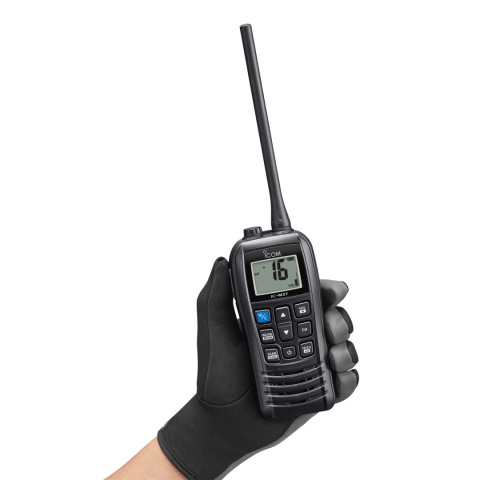 Radiotelefon morski IC-M37E, dryfujący i pływający, 6W, 12 godz. pracy Radiotelefon morski IC-M37E, dryfujący i pływający, 6W, 12 godz. pracy