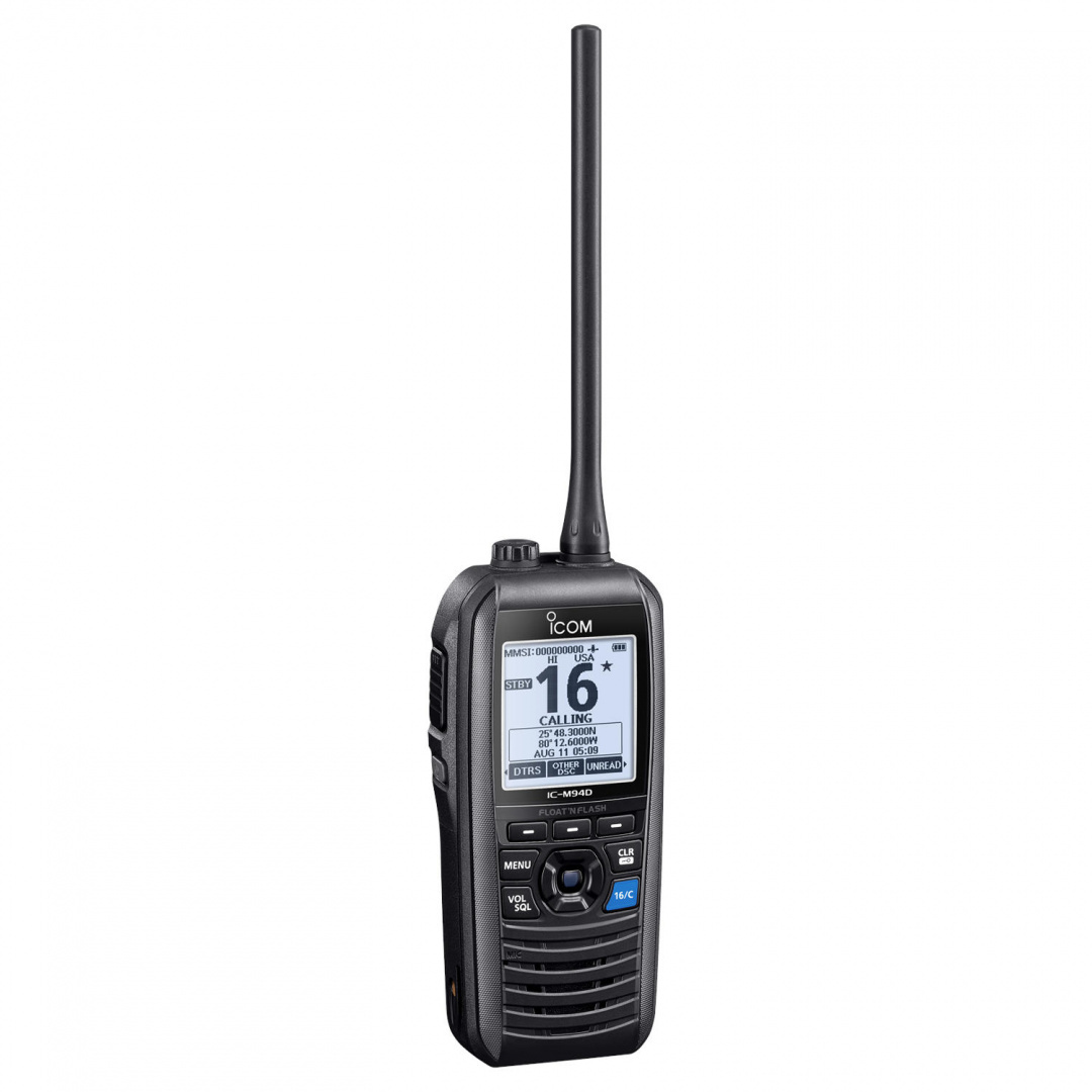 IC-M94DE Ręczny radiotelefon VHF z GPS, DSC, MOB i AIS IC-M94DE Ręczny radiotelefon VHF z GPS, DSC, MOB i AIS