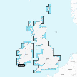 Mapa Navionics+ Regular NAEU072R (Wielka Brytania i Irlandia jeziora i rzeki) na karcie mSD