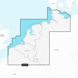 Mapa Navionics+ Regular NAEU076R (Benelux i Niemcy, Zachód) na karcie mSD