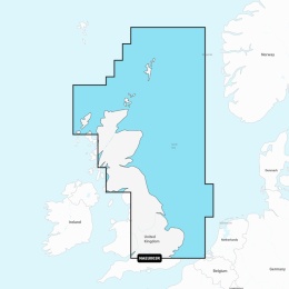Mapa Navionics+ Regular NAEU003R (Wielka Brytania, północno-wschodnie wybrzeże) na karcie mSD