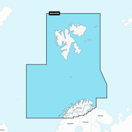 Mapa Navionics+ Regular NAEU054R (Norwegia, Vestfjorden do Svalbard) na karcie mSD