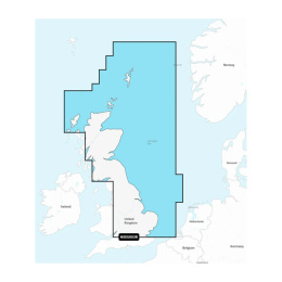 Mapy Garmin Navionics+ Regular NSEU003R (Wielka Brytania, północno-wschodnie wybrzeże) na kartach mSD