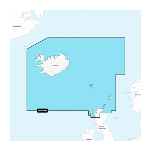 Mapy Garmin Navionics+ Regular NSEU043R (Islandia na Orkady) na kartach mSD