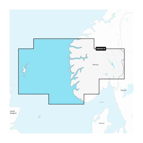 Mapy Garmin Navionics+ Regular NSEU051R (Norwegia, Lista do Sognefjord) na kartach mSD