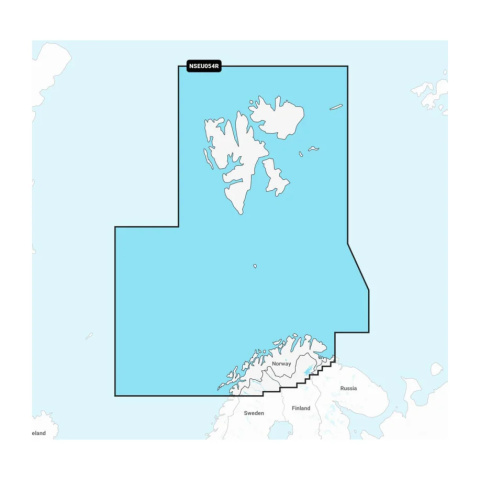Mapy Garmin Navionics+ Regular NSEU054R (Norwegia, Vestfjorden do Svalbard) na kartach mSD