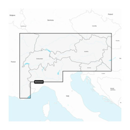 Mapy Garmin Navionics+ Regular NSEU066R (Alpy, jeziora i rzeki) na kartach mSD