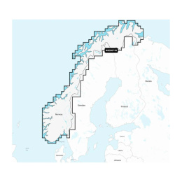 Mapy Garmin Navionics+ Regular NSEU071R (Norwegia, jeziora i rzeki) na kartach mSD