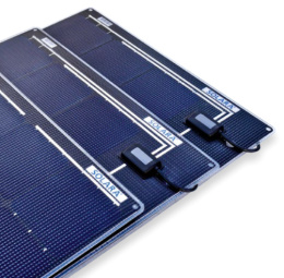 618125301 panel solarny Solara S555M34 serii Power M 125W, 12V, klasa morska, wyście kablowe na górze