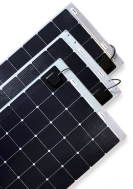 619140304 Panel solarny Solara E615M39 Flex, 140 W, 12 V, wyjście kablowe na górze, 1375x540x4 mm
