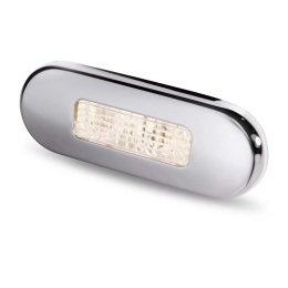 2XT 959 680-411 Lampa podstopniowa, owalna, światło białe ciepłe, stal nierdzewna