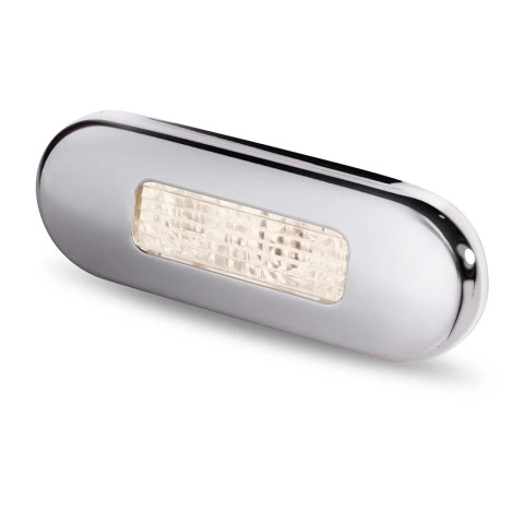 2XT 959 680-411 Lampa podstopniowa, owalna, światło białe ciepłe, stal nierdzewna