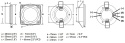 2JA 017 884-001 Lampa Hella Apelo EuroLED75 RGB/W, oświetlenie w dół, okrągła, ramka biały plastik