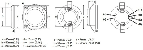 2JA 017 884-001 Lampa Hella Apelo EuroLED75 RGB/W, oświetlenie w dół, okrągła, ramka biały plastik 2JA 017 884-001 Lampa Hella Apelo EuroLED75 RGB/W, oświetlenie w dół, okrągła, ramka biały plastik