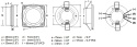 2JA 017 884-001 Lampa Hella Apelo EuroLED75 RGB/W, oświetlenie w dół, okrągła, ramka biała