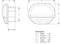 2JA 958 126-541 Lampa Hella Apelo RGB, podstopniowa, obudowa chromowany plastik