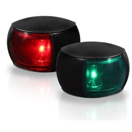 2LT 980 520-861EL Lampy NaviLED Compact, para (LB+PB), kabel 12 cm, czarna obudowa, kolorowy klosz, BSH, USCG