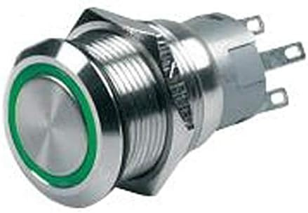 80-511-0011-01 Włącznik on-off, zielony LED, 12V