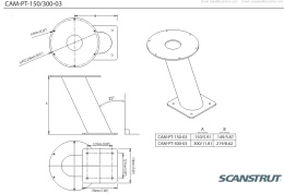 CAM-PT-150-03 Podstawa pod kamerę PowerTower 150mm / 6