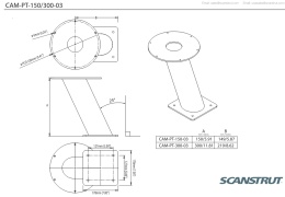 CAM-PT-300-03 Podstawa pod kamerę PowerTower 300mm / 12
