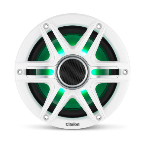 Głośniki Clarion CMS-651RGB-SWB 6,5″ Marine Coaxial Speakers z RGB LED, Sport Grilles, zaw. białe i czarne grille [010-03046-00]