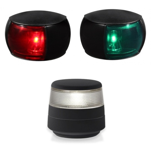 Lampy nawigacyjne NaviLED Compact, zestaw lewa i prawa burta + kotwiczna [2LT 980 520-067 + 2LT 980 520-267 + 2LT 980 960-001]