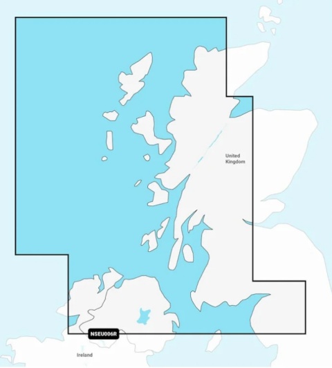 Mapa Garmin Navionics+ Regular NSEU006R (Szkocja, zachodnie wybrzeże) na kacie mSD
