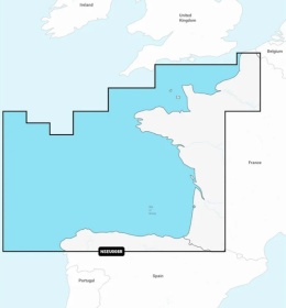 Mapa Garmin Navionics+ Regular NSEU008R (Zatoka Biskajska) na kacie mSD