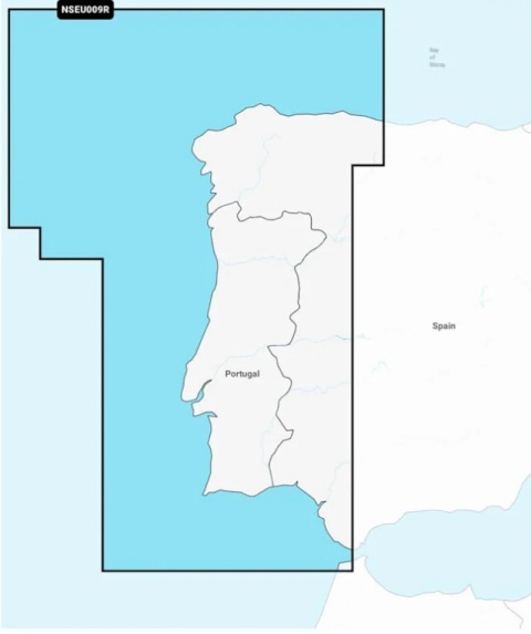 Mapa Garmin Navionics+ Regular NSEU009R (Portugalia i Hiszpania, północny zachód) na kacie mSD