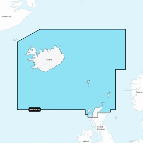 Mapa Garmin Navionics+ Regular NSEU043R (Islandia i Orkady) na kacie mSD