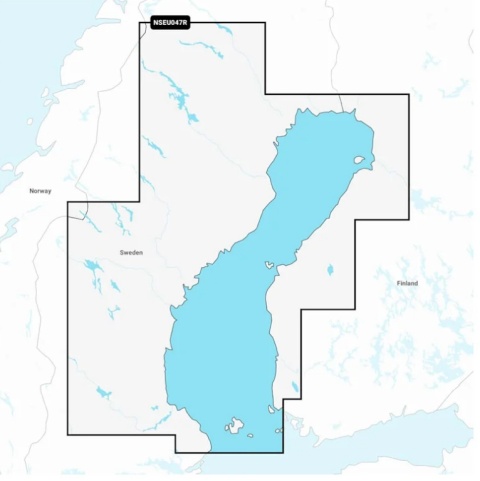 Mapa Garmin Navionics+ Regular NSEU047R (Zatoka Botnicka) na kacie mSD
