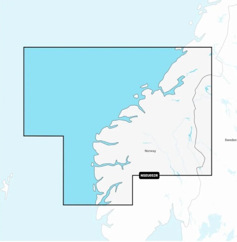 Mapa Garmin Navionics+ Regular NSEU052R (Norwegia, Sognefjorden - Svefjorden) na kacie mSD