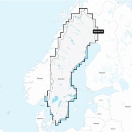 Mapa Garmin Navionics+ Regular NSEU067R (Szwecja, jeziora i rzeki) na kacie mSD