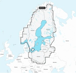 Mapa Garmin Navionics+ Large NSEU644L (Morze Bałtyckie) na kacie mSD