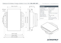 SC-CW-1GT Wodoodporna ładowarka bezprzewodowa, ukryta, 3 cewki, 15W, 12/24V