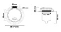 Z2032016 Gniazdo 16A-250V stal nierdzewna Aisi 316