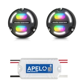 Zestaw Lampy Hella Apelo A2,30W, RGB, ob. alumin. czarna, p. szary + Apelo Light Controller [2LT 016 148-002 + 5XA 285 814-001]