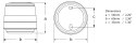 2LT 980 960-331 Składana lampa kotwiczna NaviLED 360 Compact, biała, biała podstawa, 2NM, 510mm