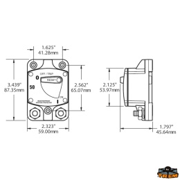 K1307144 Wyłącznik termomagnetyczny model 7144B, 100A