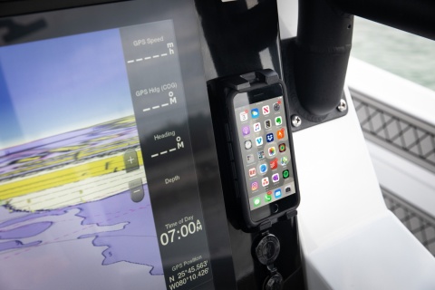 SC-CW-04G Active 15W wodoodporna ładowarka bezprzewodowa z uchwytem na telefon "góra - dół" 12/24V